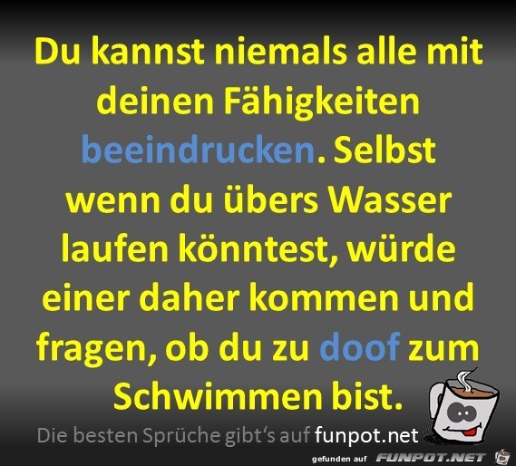 Beeindrucken Beeindrucken
