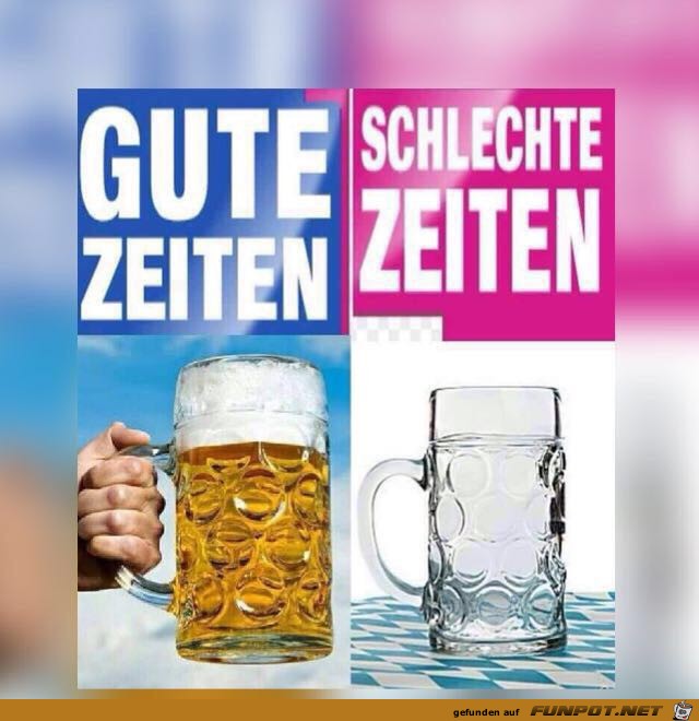 Gute Zeiten vs. schlechte Zeiten