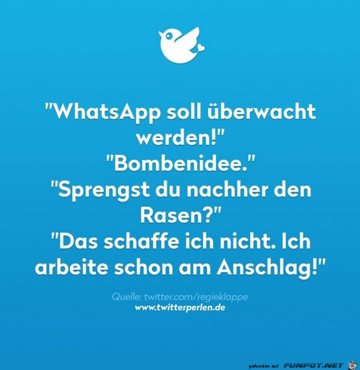 WhattsApp wird überwacht WhattsApp wird überwacht