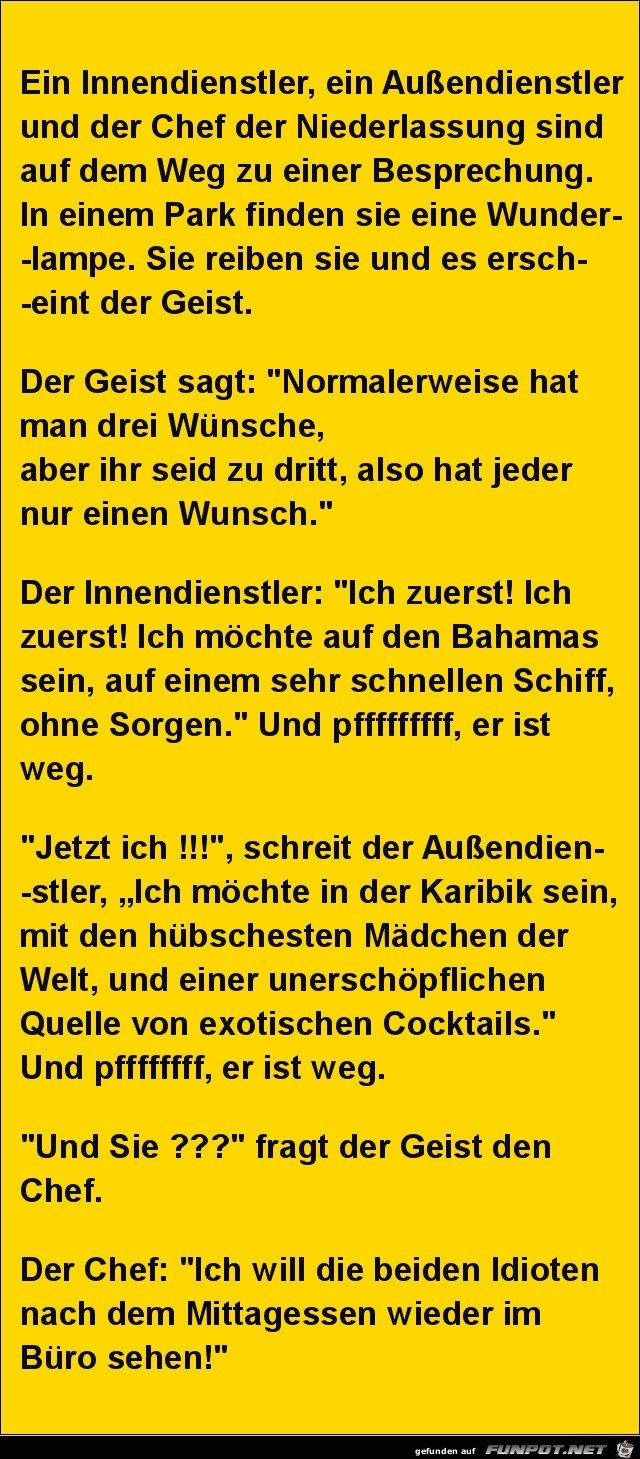 ein Innendienstler........ ein Innendienstler........