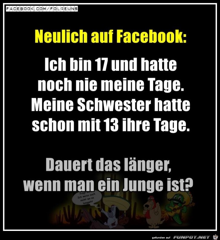 Neulich auf Facebook