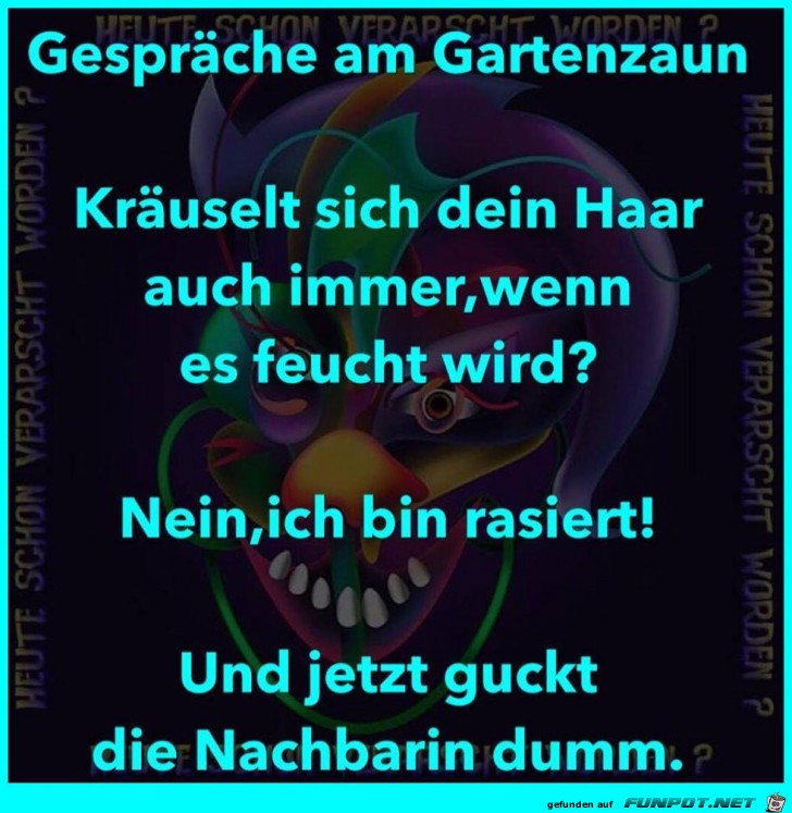 Gespräche am Gartenzaun Gespräche am Gartenzaun