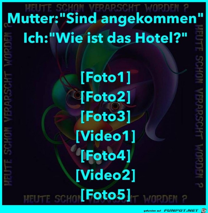 Wenn die Eltern in Urlaub fahren Wenn die Eltern in Urlaub fahren