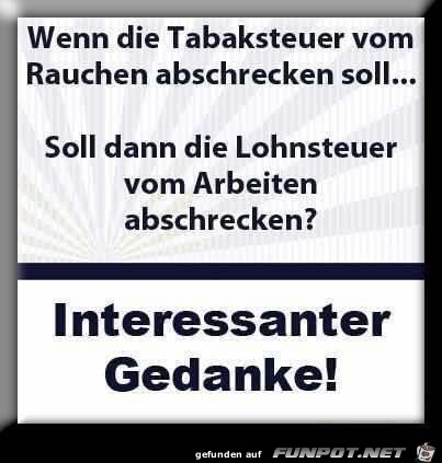 Ein interessanter Gedanke Ein interessanter Gedanke