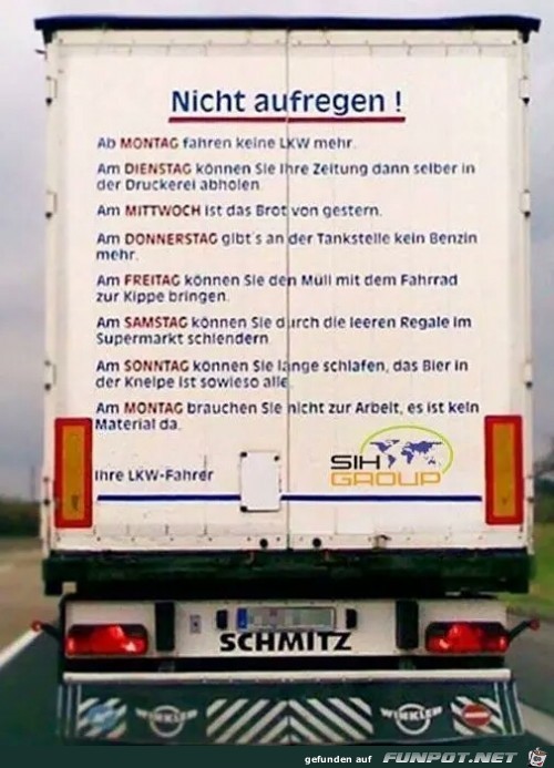 Nicht aufregen ! Nicht aufregen !