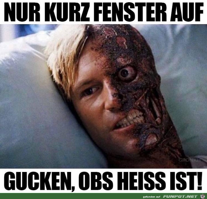 Nur kurz Fenster auf Nur kurz Fenster auf