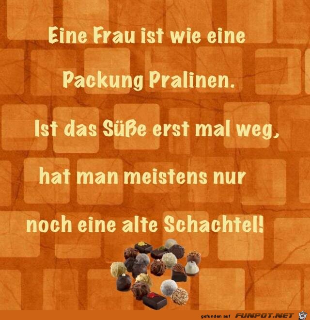 Eine Packung Pralinen Eine Packung Pralinen