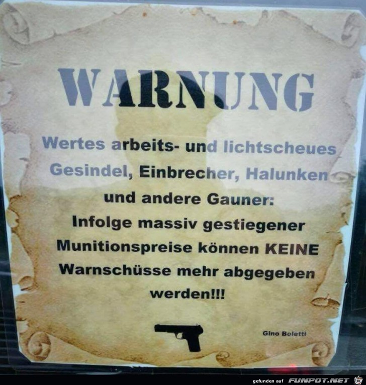 Warnung Warnung