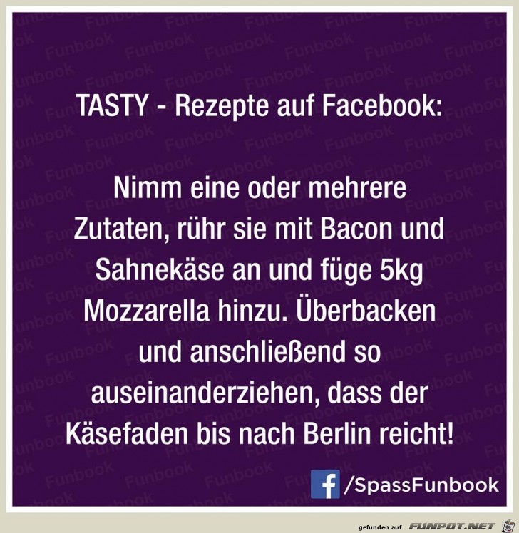 Rezepte auf Facebook Rezepte auf Facebook