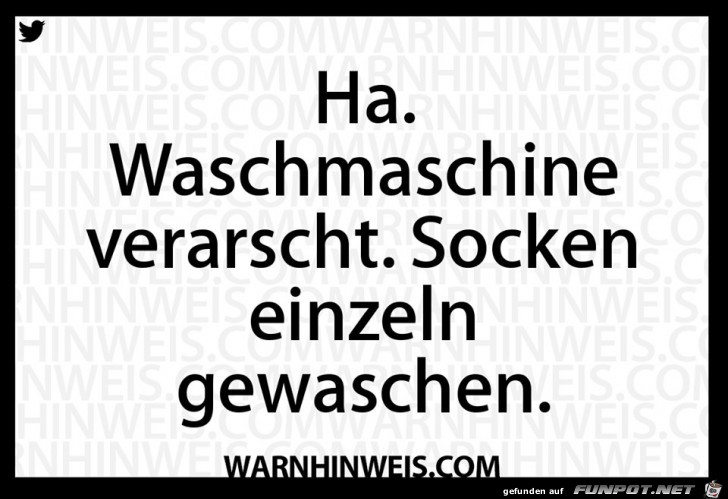 Waschmaschine verarscht Waschmaschine verarscht