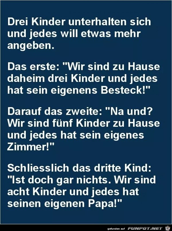 Drei-Kse-Hoch's unter sich