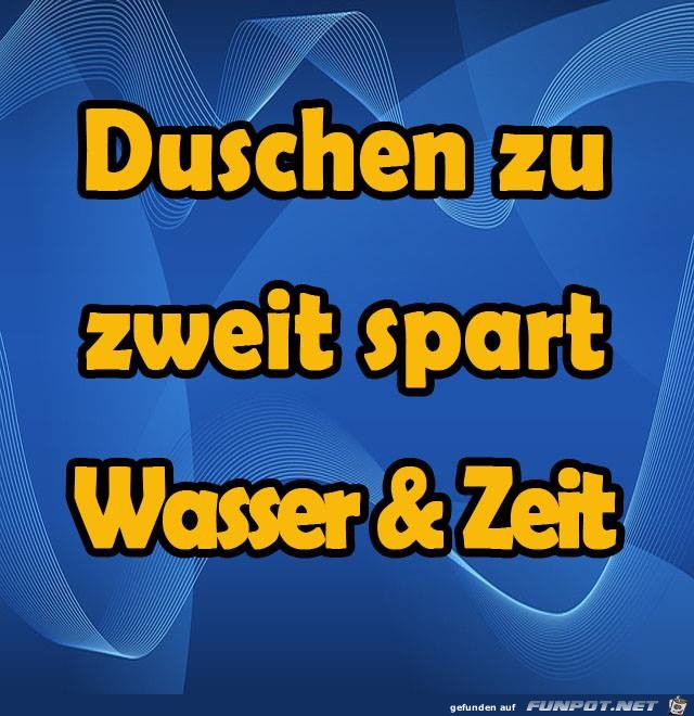 Wasser sparen