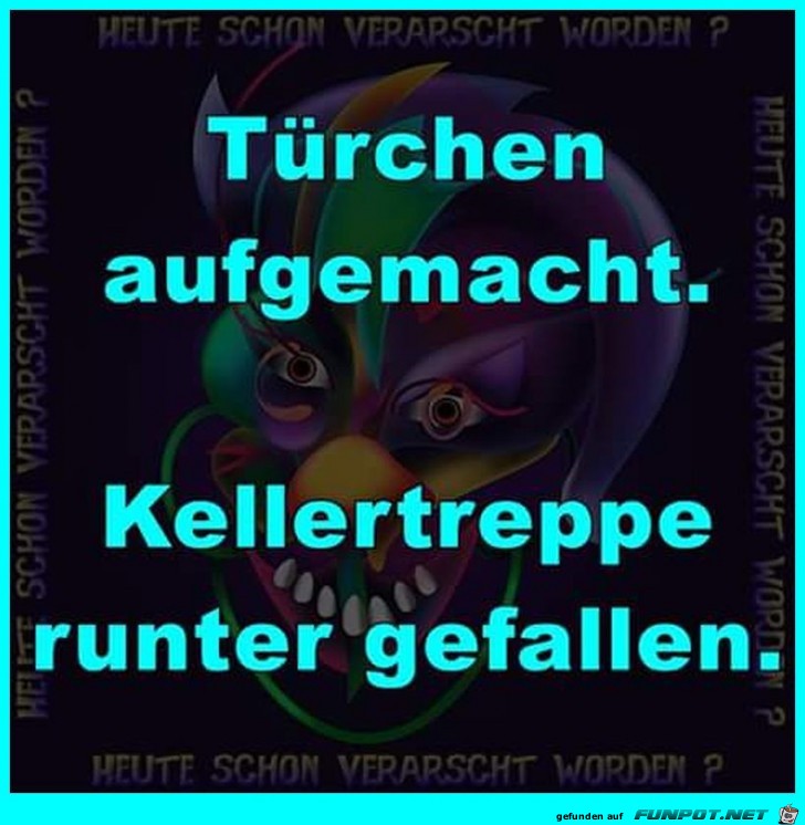 Trchen aufgemacht