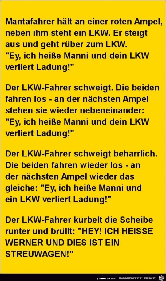 Mantafahrer hält an einer Ampel...... Mantafahrer hält an einer Ampel......