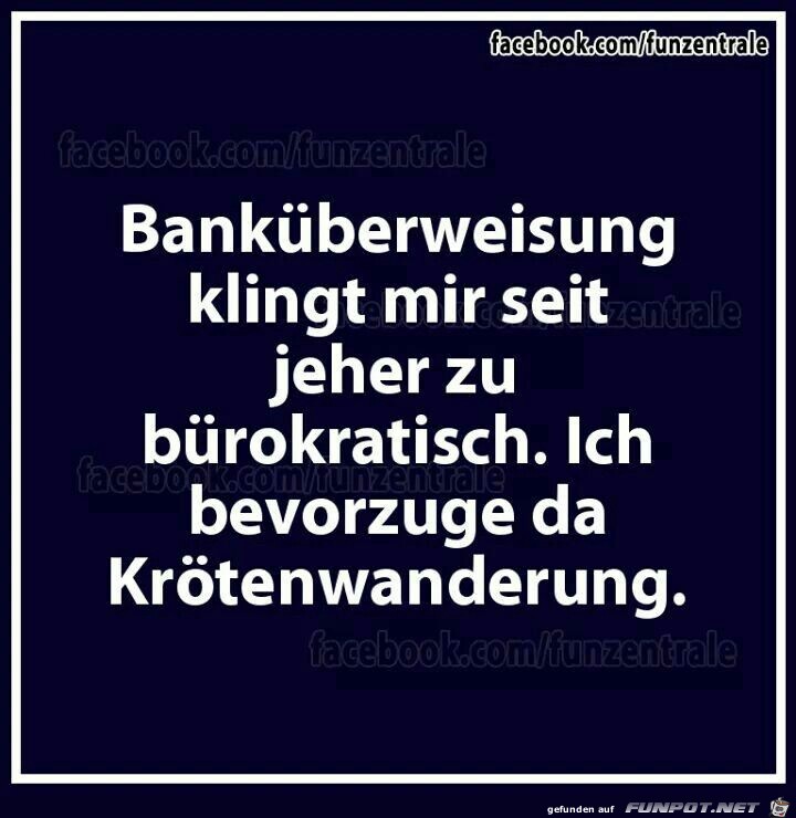 Bankberweisung