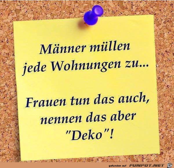 Männer müllen jede Wohnung zu Männer müllen jede Wohnung zu