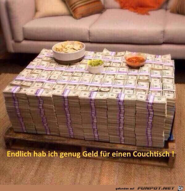 Neuer Couchtisch