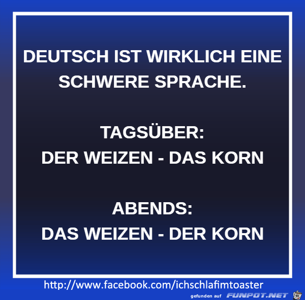 schwere Sprache schwere Sprache