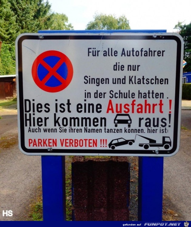 Parken verboten