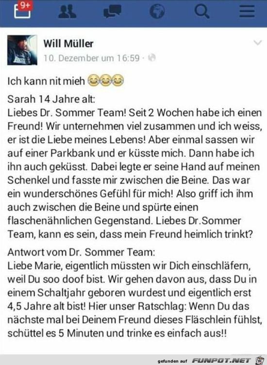 liebes Doktor Sommer Team..... liebes Doktor Sommer Team.....