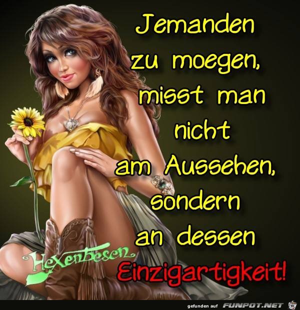 Jemanden zu moegen Jemanden zu moegen