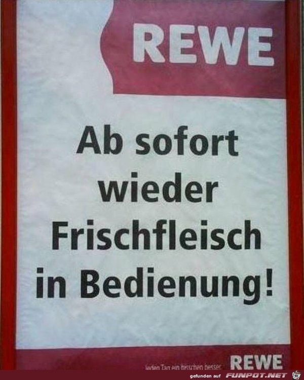 Singles sollten mal bei REWE vorbei gehen