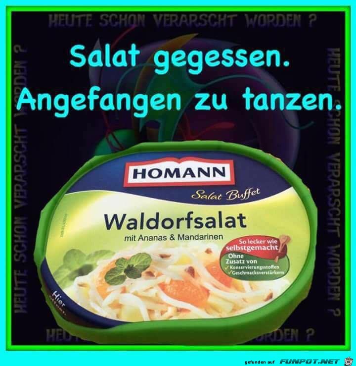 Salat gegessen Salat gegessen