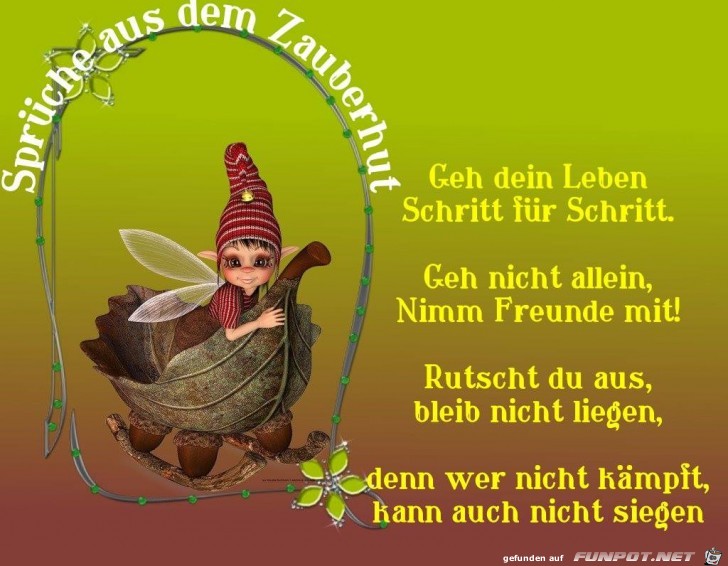 Geh dei Leben Schritt fuer Schritt