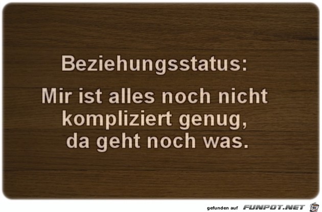 Beziehungsstatus Beziehungsstatus