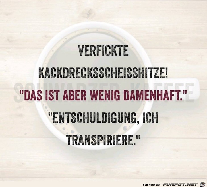 Ich schwitze Ich schwitze
