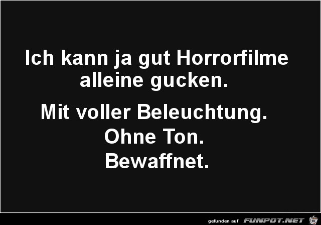 Horrorfilme gucken Horrorfilme gucken