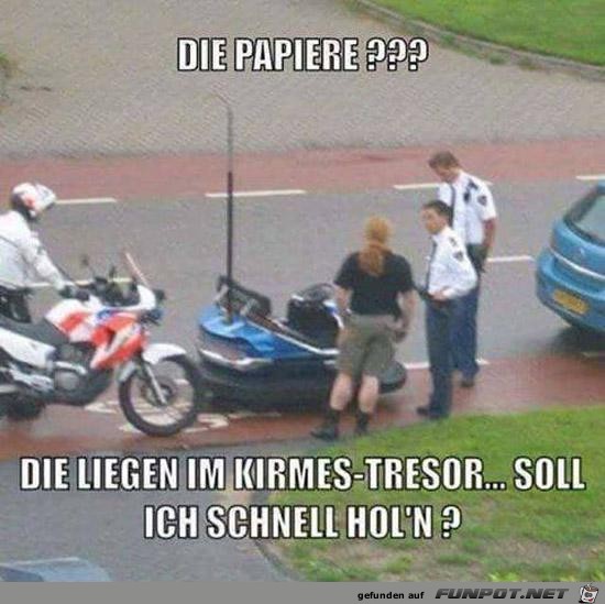 Ihre Papiere bitte Ihre Papiere bitte