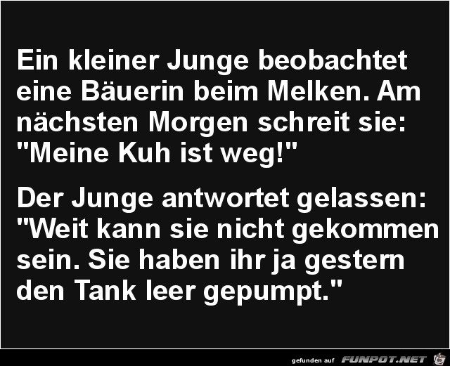 Tank leer gepumpt Tank leer gepumpt