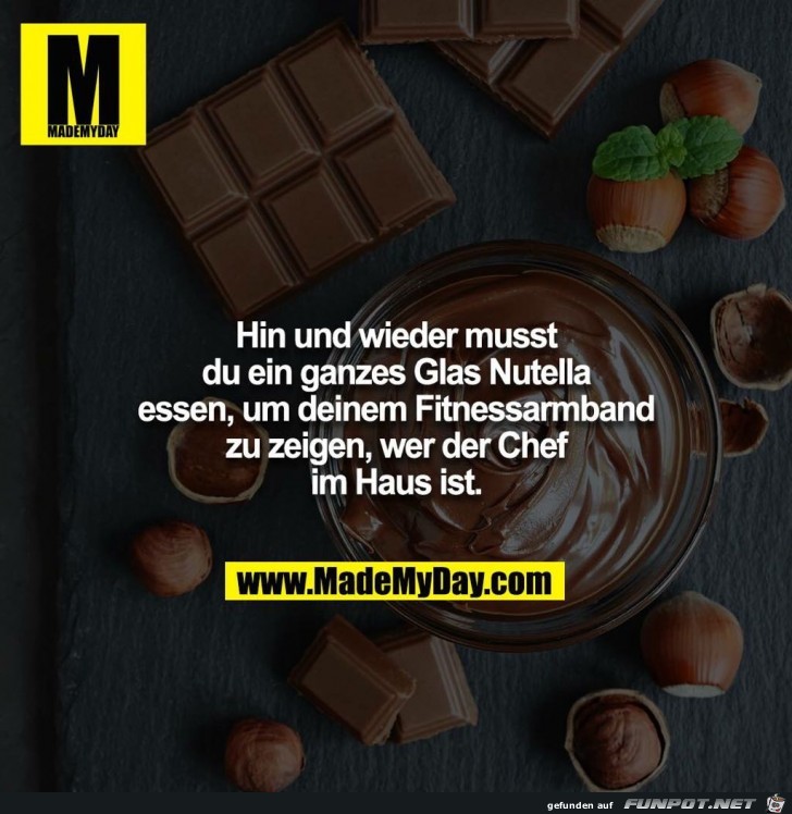 Ein ganzes Glas Nutella