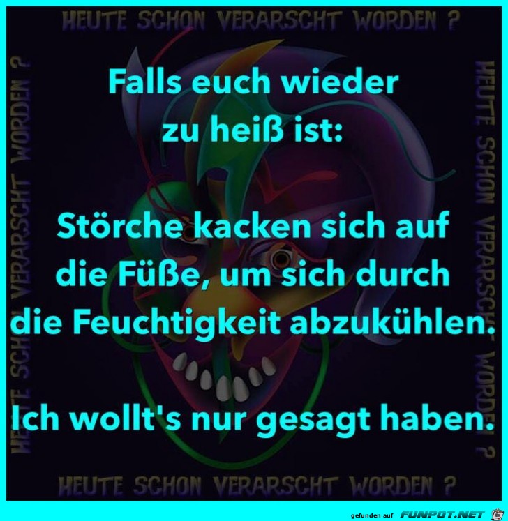 Ist es zu heiß Ist es zu heiß