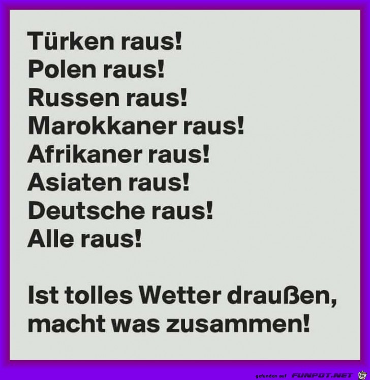 Alle raus Alle raus