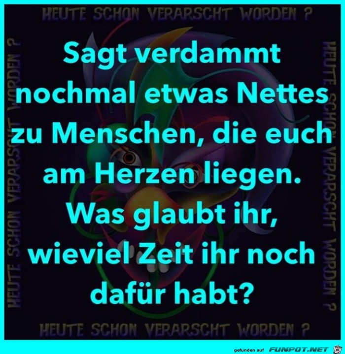 Sagt was nettes Sagt was nettes