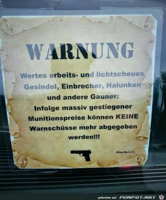 Warnung....... Warnung.......