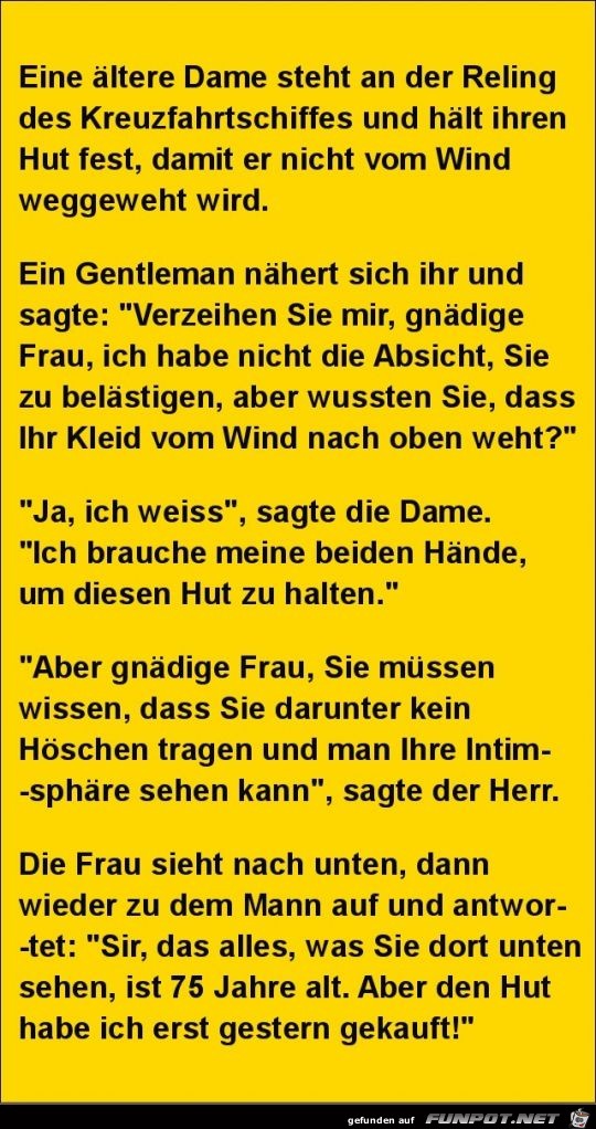 eine ältere Dame steht an der Reling...... eine ältere Dame steht an der Reling......