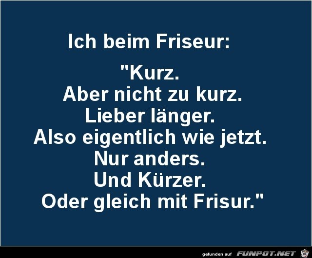 Immer beim Friseur Immer beim Friseur