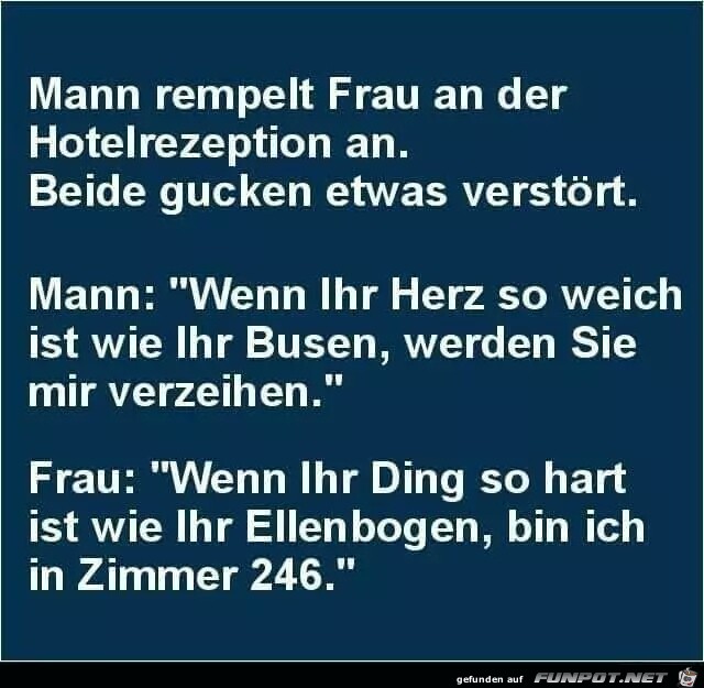 An der Hotelrezeption