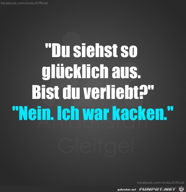 Du siehst glücklich aus Du siehst glücklich aus