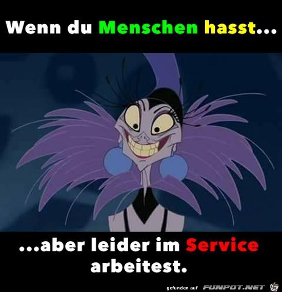 Arbeiten im Service