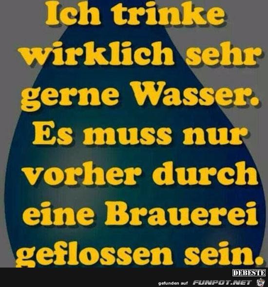 ich trinke wirklich sehr gerne Wasser...... ich trinke wirklich sehr gerne Wasser......