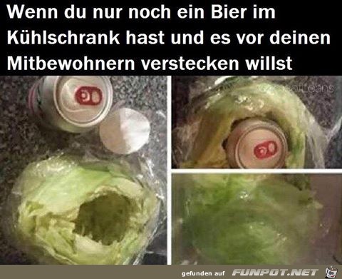 Bier Verstecken