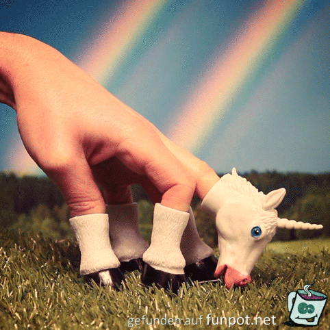 Einhorn grast Einhorn grast