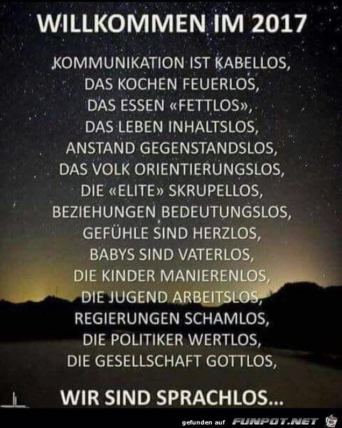 Willkommen im 2017..... Willkommen im 2017.....