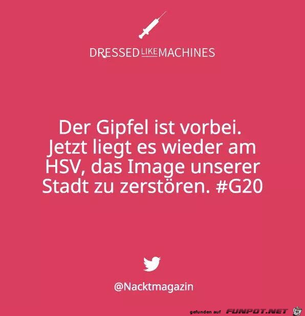 Der Gipfel ist vorbei