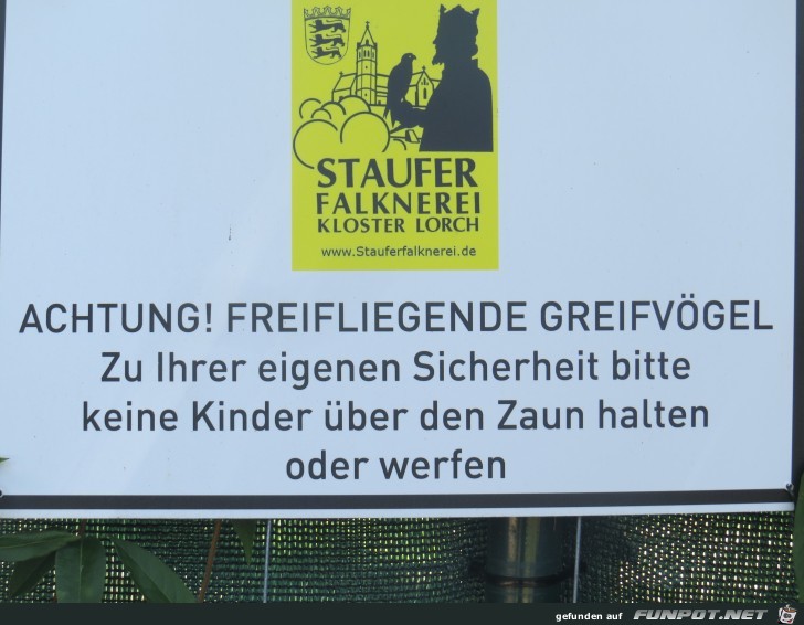 Achtung freifliegende Vgel