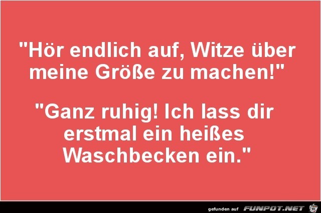 Du bist klein Du bist klein